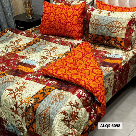 6 Pcs Mix Cotton Vicky Razai Set | Double Bed | ALQS-6098