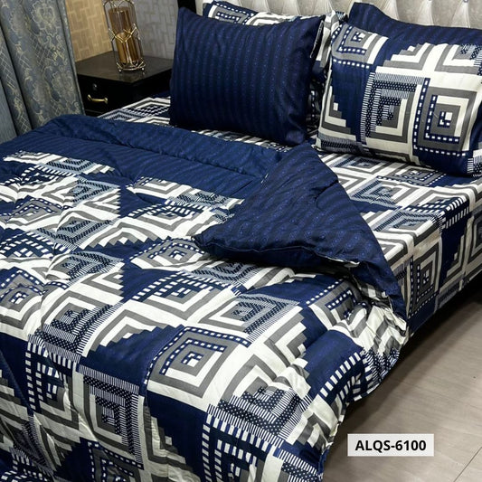 6 Pcs Mix Cotton Vicky Razai Set | Double Bed | ALQS-6100