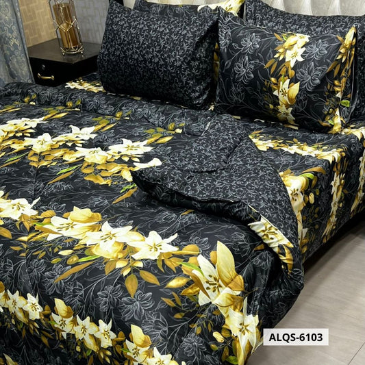 6 Pcs Mix Cotton Vicky Razai Set | Double Bed | ALQS-6103