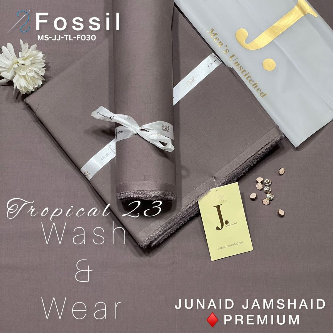 Dot Premium Summer Tropical Unstitched Suit for Men | Fossil | MS-JJ-WW-F030