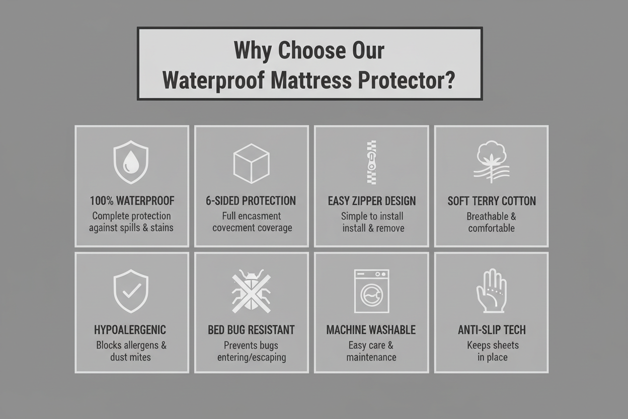 Features Infographic Grey