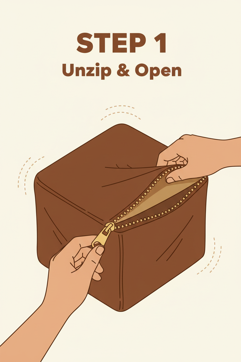 Step-by-step installation guide for washing machine cover - 3 easy steps