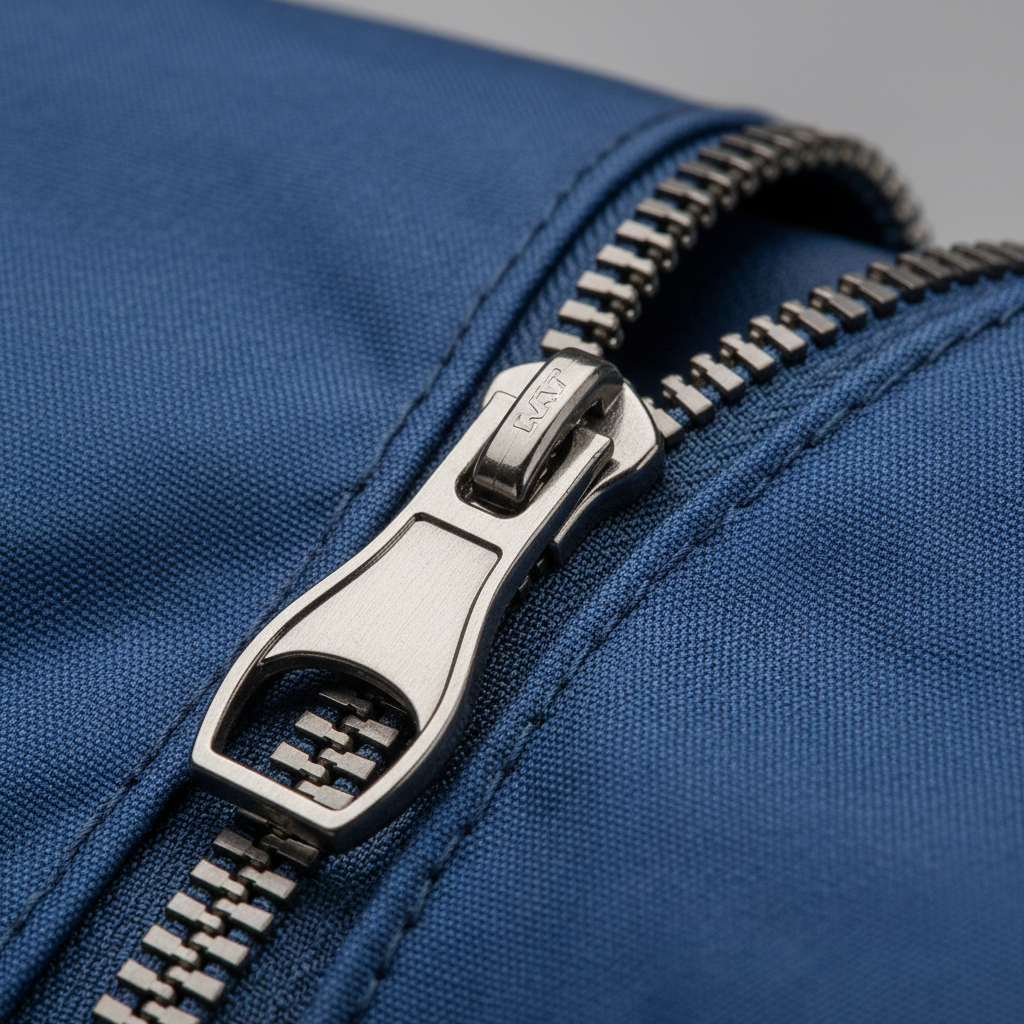 Zipper Close-up - Twin Tub Blue