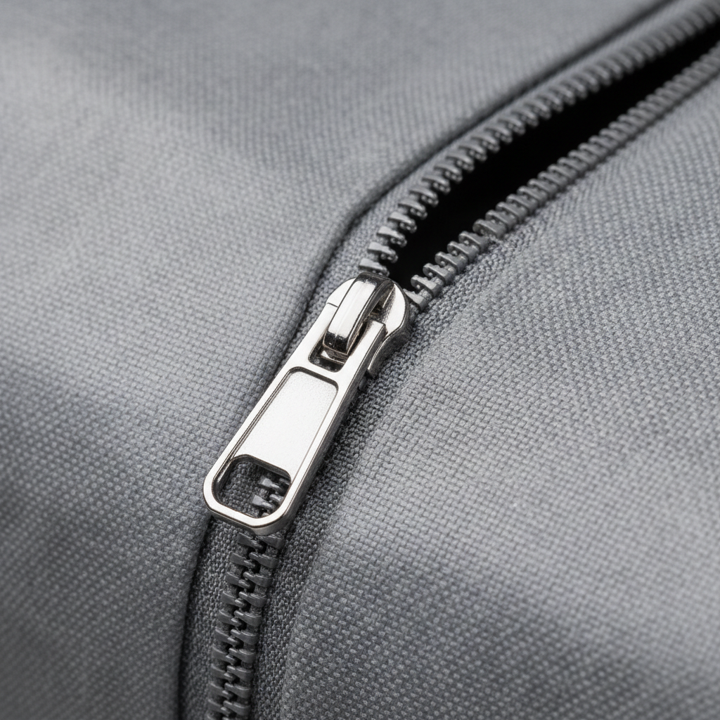 High-quality zipper close-up showing durable construction