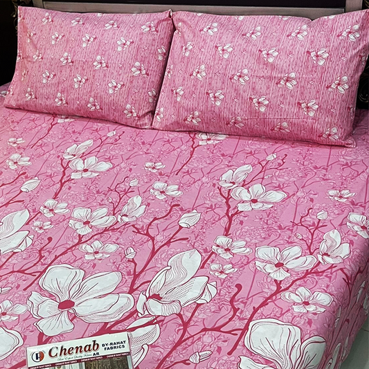 Asaan Life | Cotton Salonica Bed Sheet | Double Bed | King Size