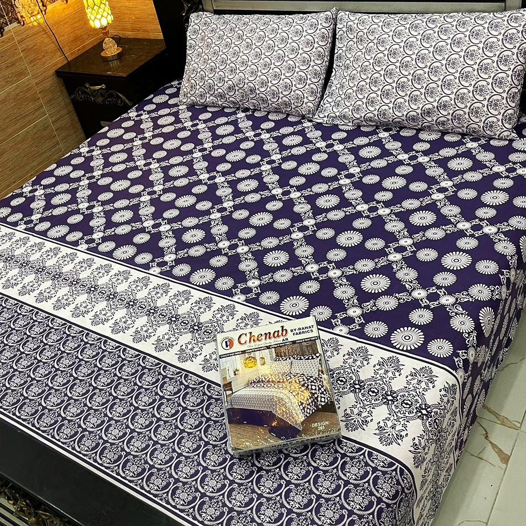 Cotton Salonica Bed Sheet | Double Bed | King Size | ALSK-3002