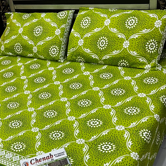 Asaan Life | Cotton Salonica Bed Sheet | Double Bed | King Size