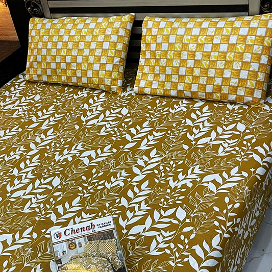 Asaan Life | Cotton Salonica Bed Sheet | Double Bed | King Size