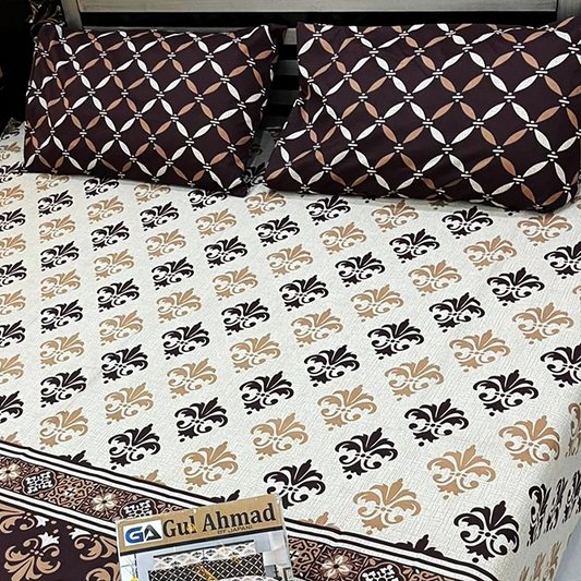 Asaan Life | Cotton Salonica Bed Sheet | Double Bed | King Size