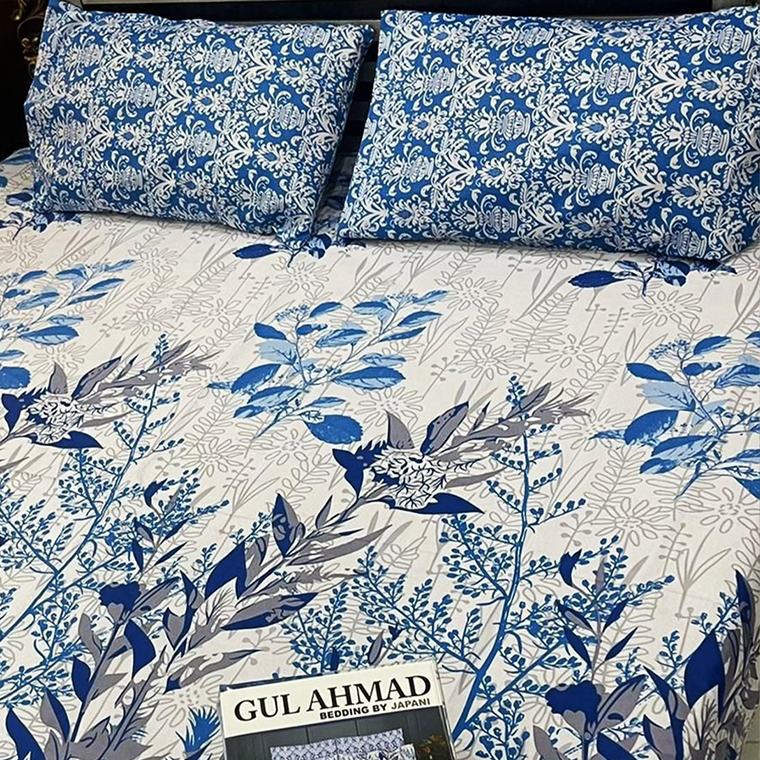 Cotton Salonica Bed Sheet | Double Bed | King Size | ALSK-3012