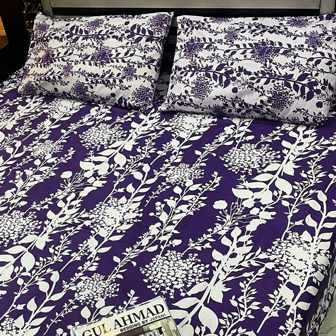 Asaan Life | Cotton Salonica Bed Sheet | Double Bed | King Size