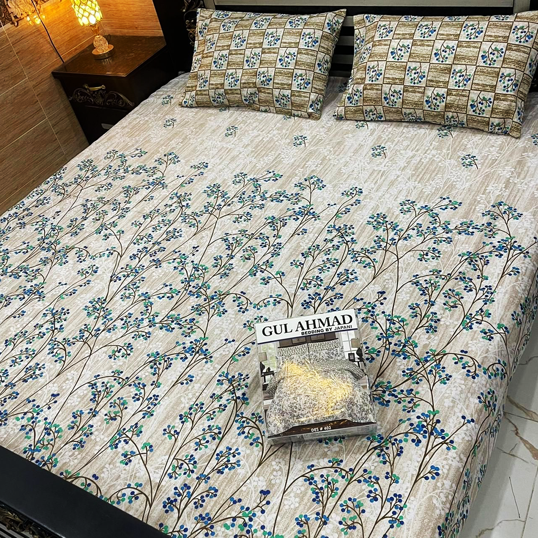 Cotton Salonica Bed Sheet | Double Bed | King Size | ALSK-3014