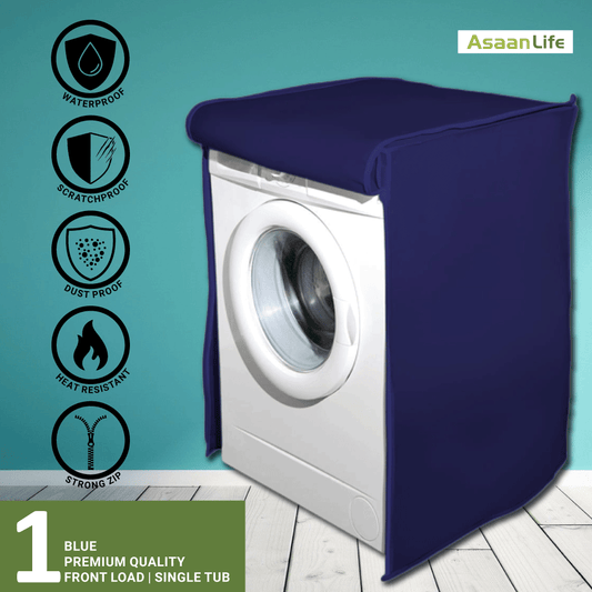 AsaanLife | Front Load Washing Machine Cover | Protector | Single Tub | Waterproof 
