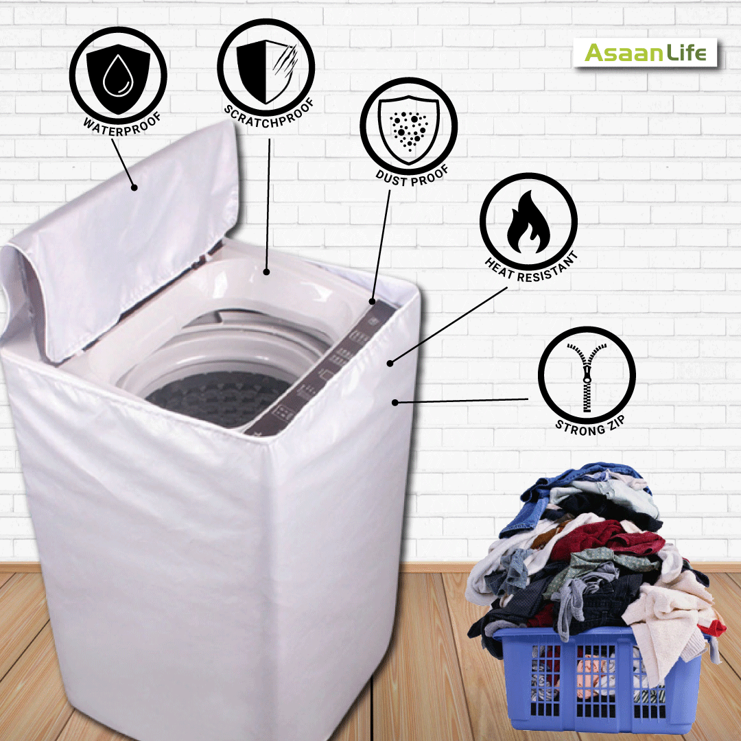 AsaanLife | Top Load Washing Machine Cover | Protector | Single Tub | Waterproof