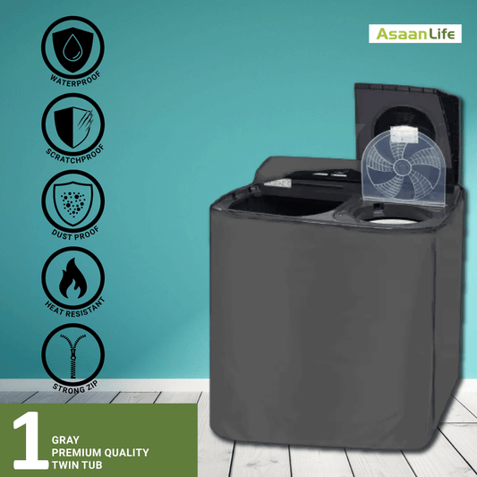 AsaanLife | Front Load Washing Machine Cover | Protector | Single Tub | Waterproof