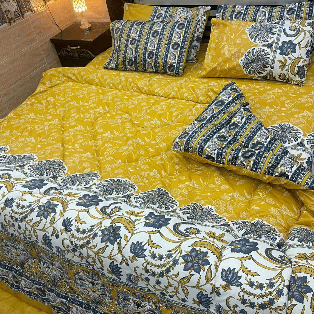 6 Pcs Vicky Razai Set | Double Bed | King Size | CHQS-6004