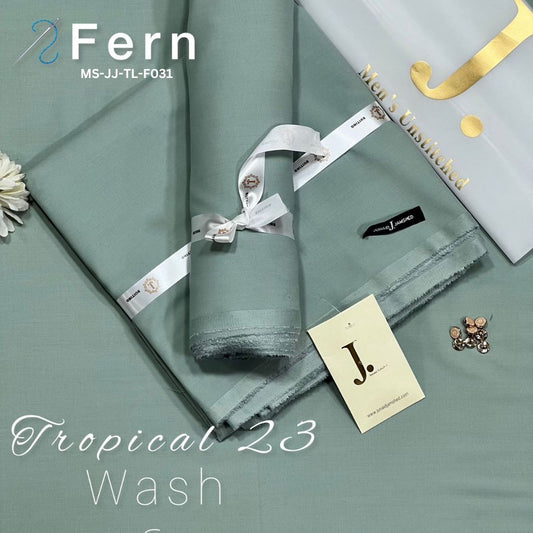 Dot Premium Summer Tropical Unstitched Suit for Men | Fern | MS-JJ-WW-F031