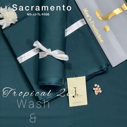 Dot Premium Summer Tropical Unstitched Suit for Men | Sacramento | MS-JJ-WW-F036