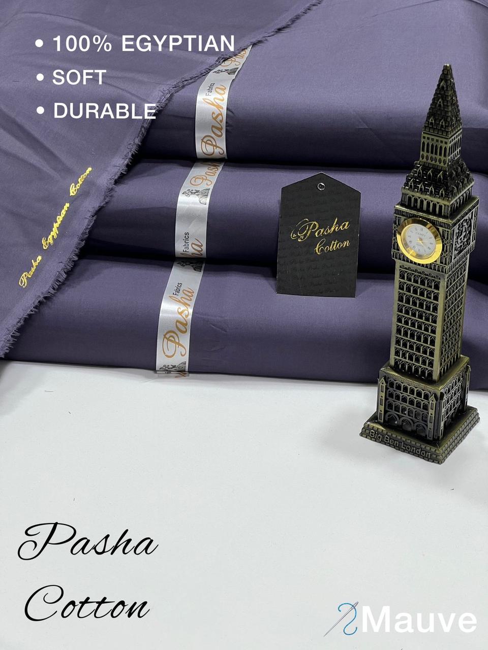PASHA Premium Quality Soft Cotton Unstitched Suit for Men | Mauve