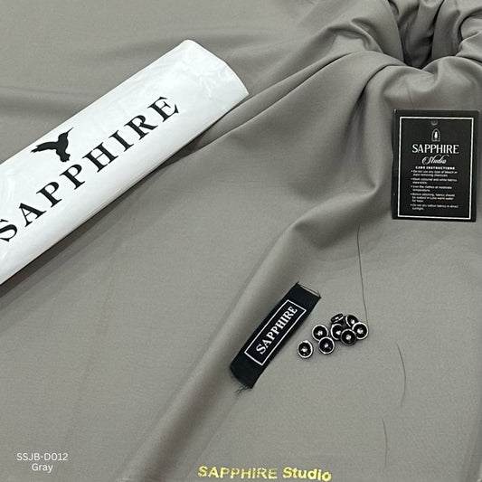 Sapphire Wash and Wear Unstitched Suit for Men SSJB-D012 | Gray