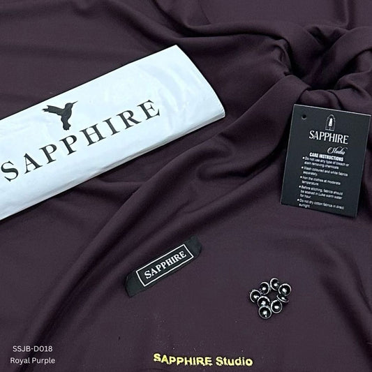 Sapphire Wash and Wear Unstitched Suit for Men SSJB-D018 | Royal Purple