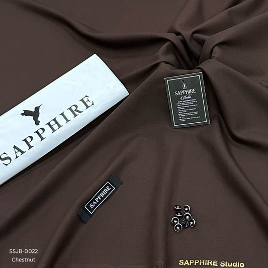 Sapphire Wash and Wear Unstitched Suit for Men SSJB-D022 | Chestnut