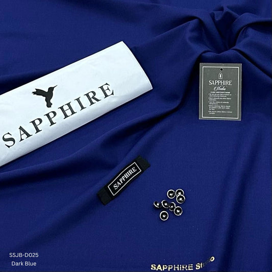 Sapphire Wash and Wear Unstitched Suit for Men SSJB-D025 | Dark Blue