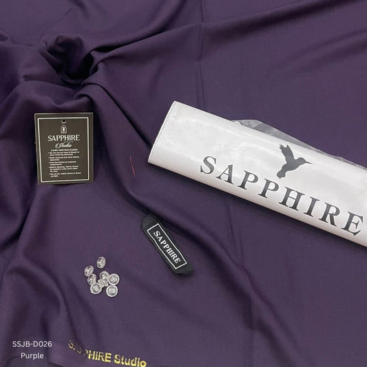 Sapphire Wash and Wear Unstitched Suit for Men SSJB-D026 | Purple